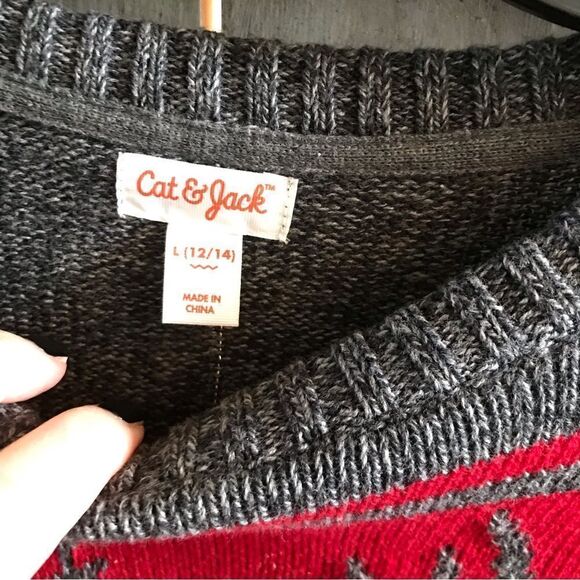 Cat & Jack Deer Sweater - Picture 3 of 5